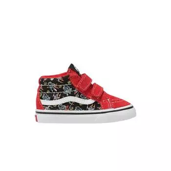 Детские кроссовки Vans Sk8-Mid Reissue V Toddler DJ Rocket Jam Red Dj-Rocket-Jam-Black Multi VN0A5DXDBOS