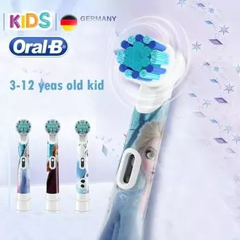 Детские насадки для электрических зубных щеток Oral B «Замороженные люди-пауки», машинки с Микки принцессой, 3 шт./упак., вращающиеся насадки для щеток, уход за полостью рта, возраст 3+