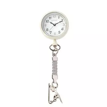 Детские НОВЫЕ часы Hapipla Luminous Nurse Watch с перевернутым циферблатом для медицинских сестер [22 цвета] Серо-бежевый 1275268A