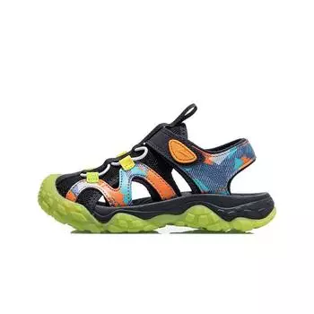 Детские сандалии Li Ning Comfortable, синие камуфляжные детские сандалии YKKR012-3 25