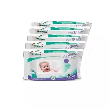 Детские влажные салфетки Himalaya Baby Care Gentle, 72 шт. (Купи 4, получи 1 бесплатно)