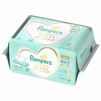 Детские влажные салфетки Pampers лучшие для кожи шт. х 2 (56 штук)