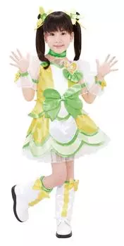 Детский костюм PreCure Cure Rosetta Narikiri Chara Lito DokiDoki для девочек!