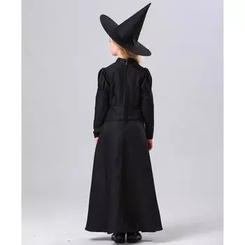 Детский костюм ведьмы S-XL, костюм для выступления на Хэллоуин 120cm чёрный