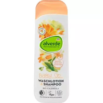 Детский лосьон и шампунь DM Alverde Nature Calendula 250 мл