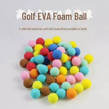 Детский мяч для гольфа в помещении из пенопласта - 27/28 мм EVA, одноцветный игрушечный мяч 27mm розовый