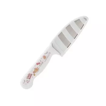 Детский нож Hello Kitty из нержавеющей стали + набор ножен, белый Hello Kitty, Нож Hello Kitty из нержавеющей стали + футляр