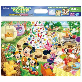 Детский пазл из 60 деталей «Давайте искать в лагере Disney!» [Детская головоломка]