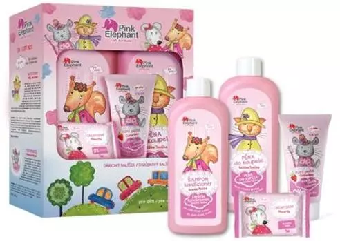 Детский подарочный набор Pink Elephant для девочек Mouse Mia TU прозрачный