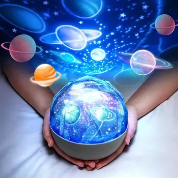 Детский проектор, ночник, вращающийся на 360° + 5 фильмов, планета, солнечная система, планетарий, проектор для детской комнаты, декор потолка