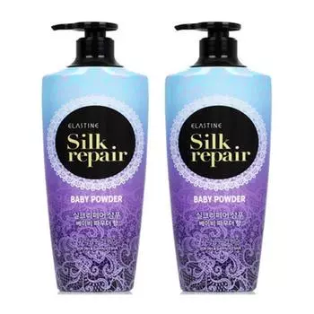 Детский шампунь-пудра Elastine Silk Repair 550 мл, парфюмированный шампунь, 2 шт.