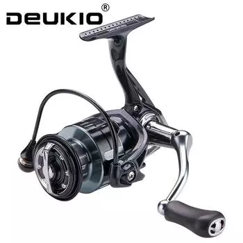 DEUKIO Полностью металлическая рыболовная катушка No-Gap 2000-7000 Max Drag 15 кг Металлическая шпуля Рыболовная катушка Подшипники из нержавеющей стали для рыболовных принадлежностей Рыболовная катушка VK2000
