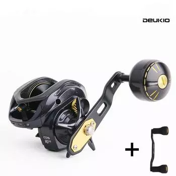 DEUKIO Рыболовная катушка Water Drop Wheel Bait Casting 18 кг глубокая шпуля 6,5:1 Алюминиевая рама Карбоновый боковой джампер Металлическая катушка Морская вода Двойная ручка Left Hand