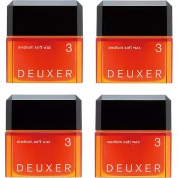 DeuXer Medium SOFT WaX 3 Набор из 4 цветочно-ягодных восков для волос 80 г X 4