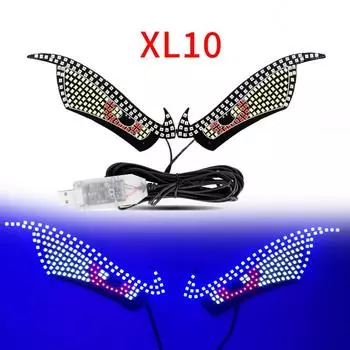 Devil Eye Car LED Light For Board Windshield USB 11 Modes Cool Tail Lamp Car Auto Decoration Lights Car Devil Eye Ligh