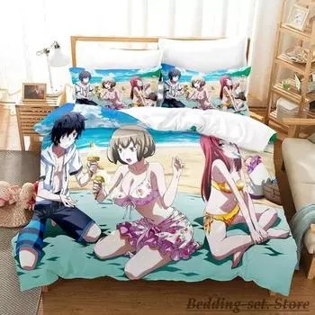 Devil Survivor 2 The Animation Bedding Set Single Twin Full Queen King Size Bed Set Adult Kid Bedroom Duvetcover Sets Anime 70x133cm 2pcs