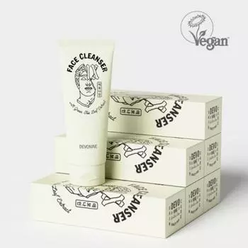 Devonine Vegan очищающее средство для лица с экстрактом зеленого чая NONE