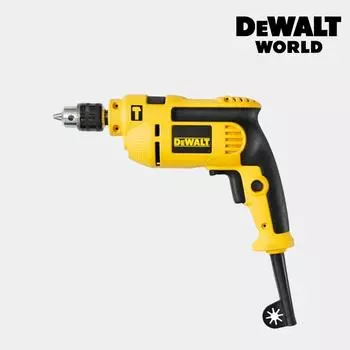 Dewalt World Бытовая сетевая электрическая дрель Dewalt 550 Вт 10 мм DWD022K