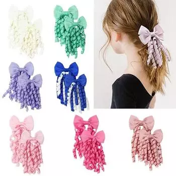 Девушка резинка для волос Веревка Болельщица Девушка резинка для волос Кольцо для волос Держатель для хвоста Головной убор с бантом 1pc