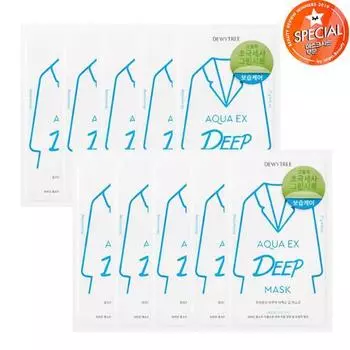 Маска Dewytree Aqua Deep Mask 10 листов, корейская упаковка масок