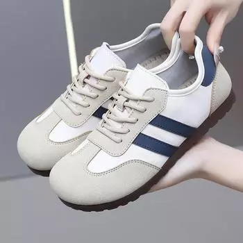 Dexun shoes women s 2025 spring and autumn new retro versatile light flat breathable soft baseplate shoes Internet celebrity sports and leisure 35 оранжевый