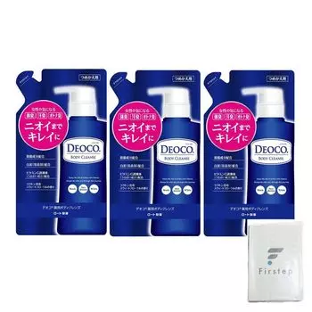 Дезодорант для тела DEOCO Medicated Body Cleanse Refill 250 мл Набор из 3 сменных блоков мыла для тела со сладким цветочным ароматом [квази-лекарство]