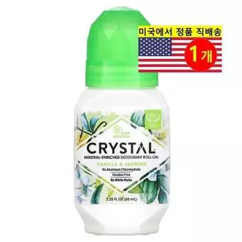 Дезодорант шариковый CRYSTAL с минеральным ароматом ванили и жасмина, 1 упаковка, 66 мл