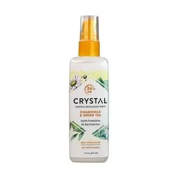 Дезодорант-спрей Crystal Essence 118 мл4 унции, ромашка и зеленый чай_4 жидких унции