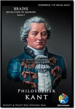 DG Artwork Brain Series Philosopher Kant Unpainted Resin Assembly Kit DG09B012 1/9 (Bust Model) (People)
