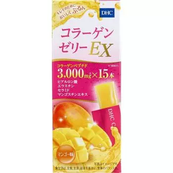DHC Collagen Jelly EX со вкусом манго, набор из 15 штук по 3 шт.