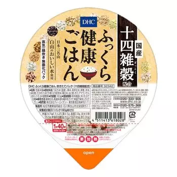 DHC Fluffy Healthy Rice Содержит 14 видов зерновых Содержит 160 г Содержит 14 видов питательных отечественных зерновых (Всего 36)