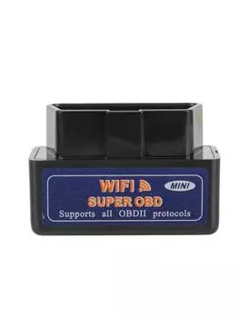 Диагностический инструмент Аппаратное обеспечение V1.5 Интерфейс WIFI Работа на IOS/Android Mini ELM327 OBD2 чёрный