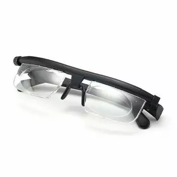 Dial Adjustable Glasses Variable Focus For Reading Distance Vision Eyeglasses
