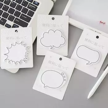 Dialog Box Self-Adhesive Stationery Sticky Notes Notepad Note Paper Memo Pad 3