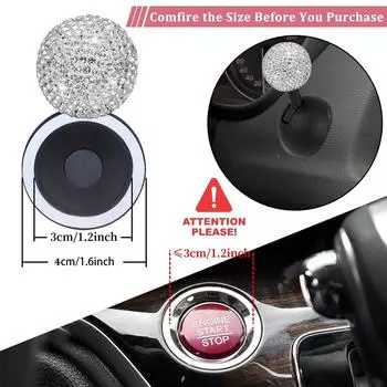 Кнопка запуска Diamond Push Start Кнопка автоматического зажигания Крышка кнопки Рычаг останова Rocker Start One-Touch Автомобильный двигатель Push G7Y0