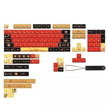 DIARY XDA Keycap 139 Keycap PBT Пятисторонний термосублимационный для механической клавиатуры 7U 6.25U Space