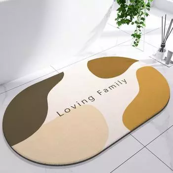 Diatom Mud Super Absorbent Bathroom Mat Quick Drying Bath Mats Rubber Non-Slip Toilet Rug Carpet Entrance Doormat Shower Pad 40cmx60cm