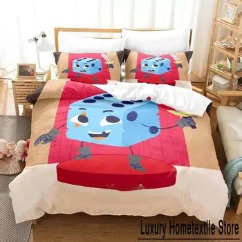 Dicey Dungeons Bedding Set Single Twin Full Queen King Size Bed Set Adult Kid Bedroom Duvet cover Sets 3D Anime Bed Sheet Set EU Single 135x200cm
