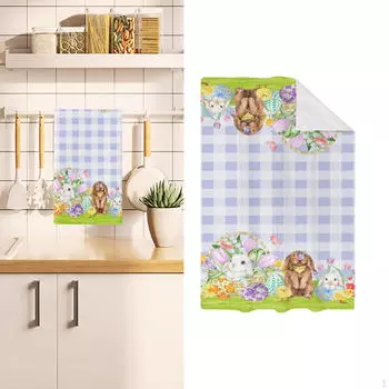 Diels Dishcloth Пасхальный декор, сезонное весеннее украшение, полотенца для рук, кухонное полотенце для кухни