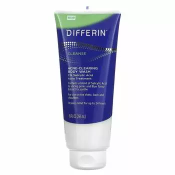 Differin, очищающий гель для душа от угрей, 10 жидких унций (295 мл)