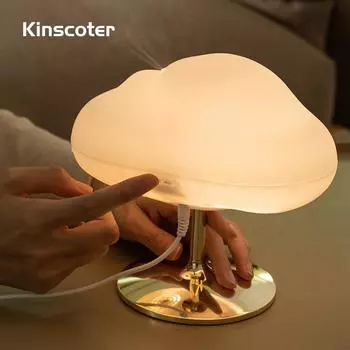 Диффузор эфирного масла Cloud Aroma, 270 мл, USB-увлажнитель воздуха со светодиодным цветным ночником для ароматерапии, спа, дома White cloud