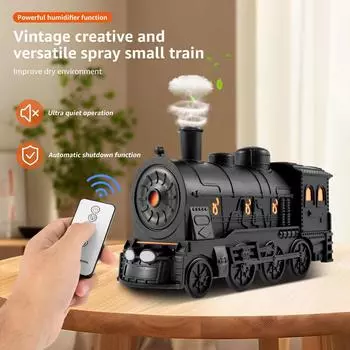 Диффузор эфирных масел Steam Train с подсветкой 300 мл Диффузор увлажнителя Train Ультратихий увлажнитель Train Диффузор Steam Train Type-C Cable