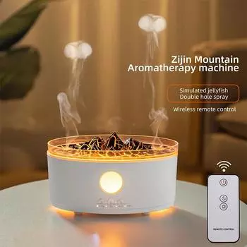 Диффузор Rain Clouds, увлажнитель воздуха Zen Raindrops, диффузор эфирных масел, настольный ультразвуковой распылитель, 3-цветная лампа US
