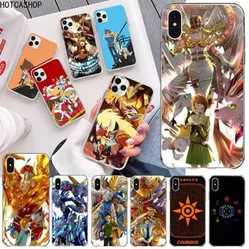 Digimon Adventure anime Phone Case for iphone 12 pro max mini 11 pro XS MAX 8 7 6 6S Plus X 5S SE 2020 XR cover iphone 11