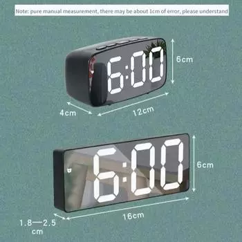 Digital Alarm Clock USB Powered Temperature Date Week Night Mode Sleep Clock 12/24H Bedroom Decoration Electronics Clocks Desk