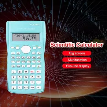 Digital Engineering Scientific Calculator 240 Functions 82MS Statistics for Business Study School Stationary Calculating Supply небесно-голубой