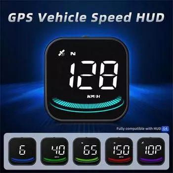 Digital GPS Speedometer Car HUD Head Up Display Overspeed Alarm Meter KM/H MPH