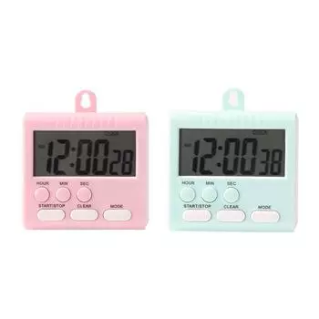 - Digital Kitchen Timer Simple Operation Visual Timer for Cooking Fitness Studyi розовый