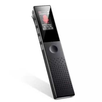 Диктофон с большой емкостью Bluetooth 3072kbps Звук Маленький IC Диктофон Компактный Диктофон Длительное Время Записи ENC Двойной Микрофон Шумоподавление Один