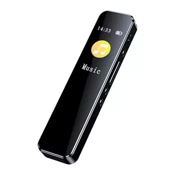 Диктофон с шумоподавлением и воспроизведением Портативный TypeC USB2.0 Передача 1536 Кбит/с HD No Card чёрный